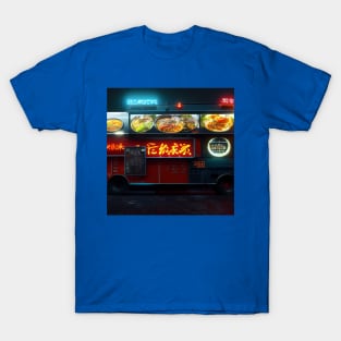 Cyberpunk Tokyo Ramen Food Truck T-Shirt